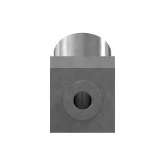 Caterpillar ORFS to NPTF 45 Degree CODO Adapter — vista en tres cuartos