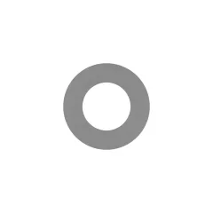 Caterpillar 3.5mm Thick Flat Hard Washer — Dreiviertelansicht