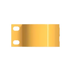 Caterpillar 127.00mm Innendurchmesser Single Tube Half Clamp — Dreiviertelansicht