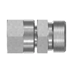 Caterpillar ORFS to 37 Degree Straight Adapter — three-quarter view