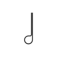 Caterpillar 6.35mm İç Sayfa Single Tube Clip — açılı görünüm