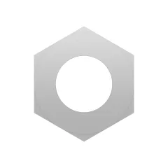 Caterpillar 1/4''-20 Hex Jam Nut — açılı görünüm