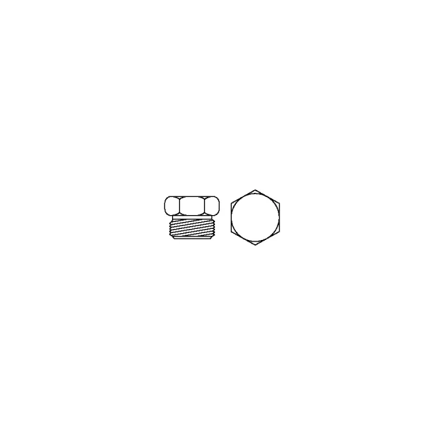 1 7/8-12 Thread Hex-Drive Plug