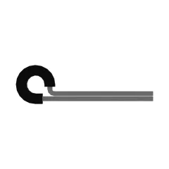 Caterpillar 3.18mm Diameter P Clip — vista de três quartos