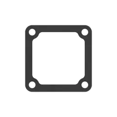 Caterpillar 0.8mm Thick Thermostat Gasket — three-quarter view