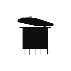 Caterpillar 12 Volts Rocker Switch — açılı görünüm