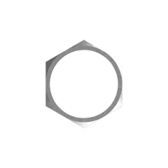 Caterpillar 1-1/2-18 Thread Hex Nut — three-quarter view