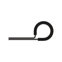 Caterpillar 13.49mm Minimum Single Tube Loop Clip — three-quarter view