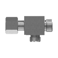 Caterpillar 13/16" X 11/16" Tee Adapter — vista en tres cuartos