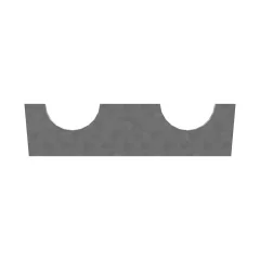 Caterpillar 53mm Length Half Clamp — açılı görünüm