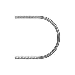 Caterpillar 3/8''-16 x 5 55/64'' U Boulon — vue de trois quarts