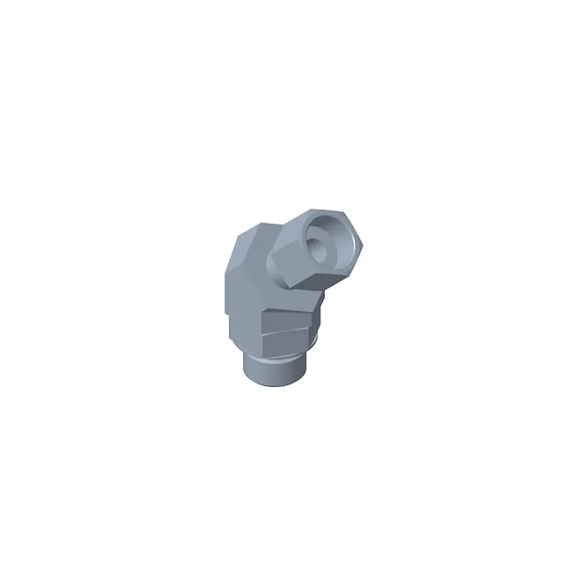Plak Çelik Akışkanlar 45 Derece Elbow Adapt