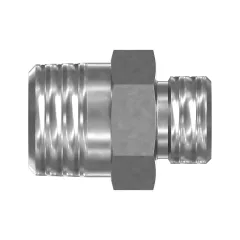 Caterpillar 43 mm Adaptadores de longitud — vista en tres cuartos