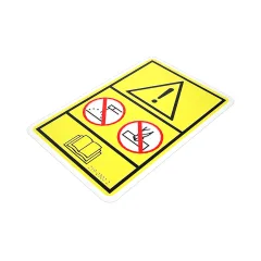 Caterpillar Warning Film Label