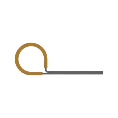 Caterpillar 24mm Diameter P Clip — Dreiviertelansicht