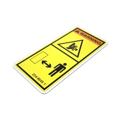 Caterpillar Warning Film Label