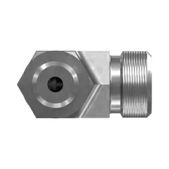 Caterpillar 11/16-16 X M12X1.5 Hex Head 90 Degrees Elbow O-Ring Adapter — Dreiviertelansicht
