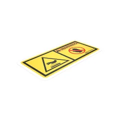 Caterpillar Warning Film Label