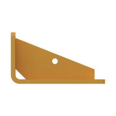 Caterpillar 10mm Thick Mounting Bracket — Dreiviertelansicht