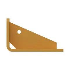 Caterpillar 10mm Thick L Shaped Bracket — Dreiviertelansicht