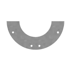 Caterpillar Placa de suporte da guarda do veio grosso 10mm — vista de três quartos