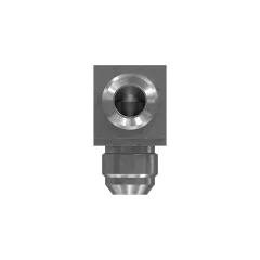 Caterpillar 7/8-14 Thread 90 Degrees Elbow Union 37 Degrees Flared Adapt — açılı görünüm
