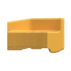 Caterpillar Idler Guard End — vue de trois quarts