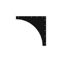Caterpillar Radiator Cover Plate — açılı görünüm