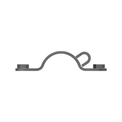 Caterpillar Tek Tube Half Saddle Frekans — açılı görünüm