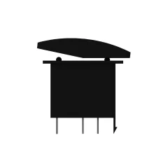 Caterpillar 12 Volt Air Conditioner Rocker Switch — vista en tres cuartos