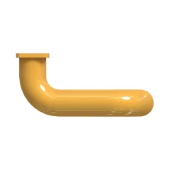 Caterpillar 123.7mm Inner Diameter Engine Air ROHRLEITUNG — Dreiviertelansicht