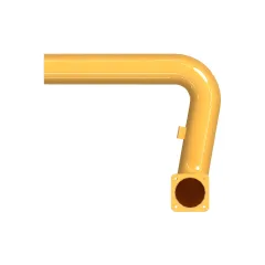 Caterpillar 123.7mm Inner Diameter Engine Air ROHRLEITUNG — Dreiviertelansicht