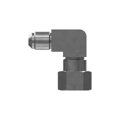 Caterpillar 3/8-24 Thread 45 Degrees Flared 90 Degrees Elbow Ether Adaptör — açılı görünüm
