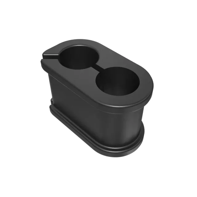 Grommet en caoutchouc de ligne hydraulique à deux trous