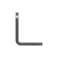 Caterpillar 5mm Thick Exhaust Pipe Mounting Bracket — three-quarter view