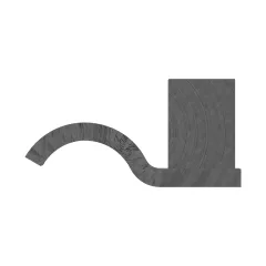 Caterpillar Hydraulic SCHLAUCH STÜTZE Clip — Dreiviertelansicht
