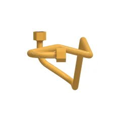Caterpillar Fren Valve Lines Tube Assembly — açılı görünüm
