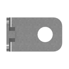Caterpillar 3mm Thick Support Plate — vista de três quartos