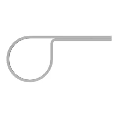 Caterpillar 1.5mm Thick Clip — vue de trois quarts