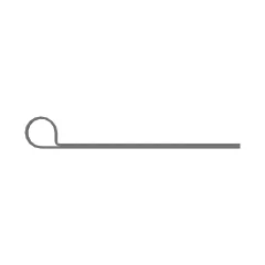 Caterpillar 9.52mm Single Tube P Clip — three-quarter view