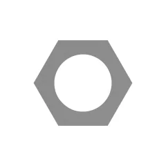 Caterpillar 1-5/8-12 Un-2B Thread Hex Nut — açılı görünüm