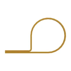 Caterpillar 34.92mm Internal Diameter Steel Loop Clip — three-quarter view