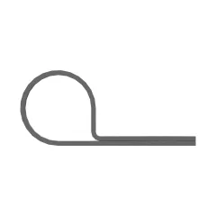 Caterpillar 22.22mm Diameter Tube P Clip — Dreiviertelansicht