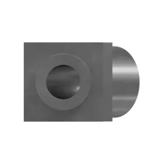 Caterpillar ORFS için NPTF 45 Derece Elbow Adapt — açılı görünüm