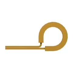 Caterpillar 9.52mm Single Tube Loop Steel Clip — açılı görünüm