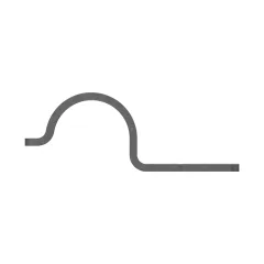 Caterpillar 25.40mm Innendurchmesser Top Steel Clip — Dreiviertelansicht