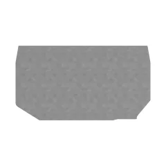 Caterpillar Terminal Block End Cover — vista en tres cuartos