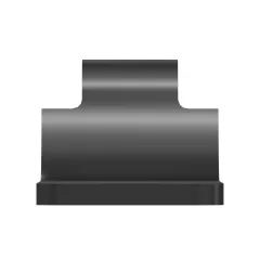 Caterpillar Clip double tube, moitié inférieure — vue de trois quarts