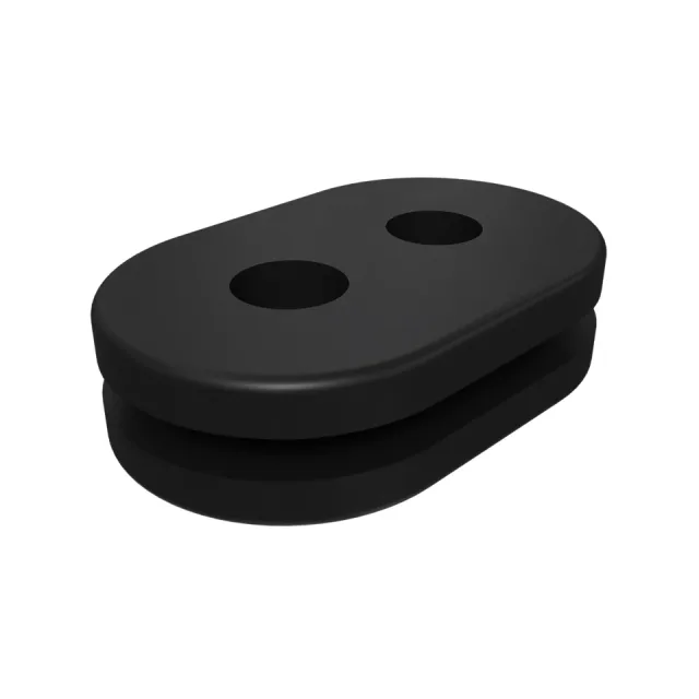 Oval Şekild Two Thru Holes Kauçuk Grommet