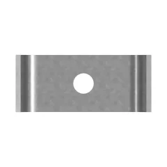 Caterpillar Dual Tube Clip — three-quarter view